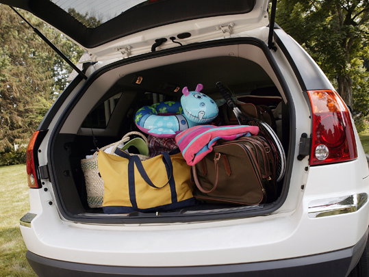 Packed car